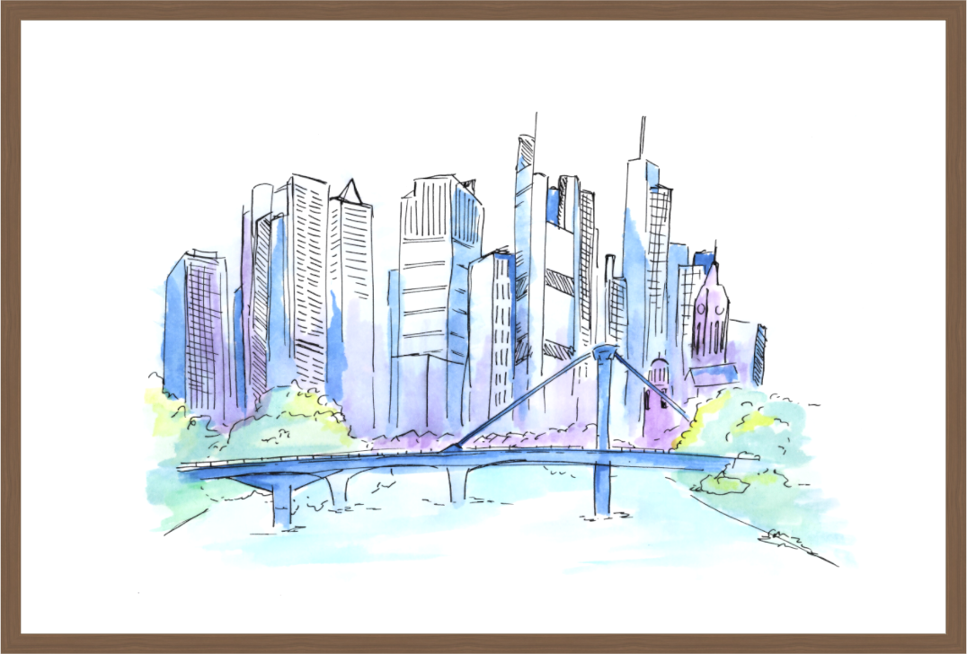 Main image Frankfurt Skyline Wandbild