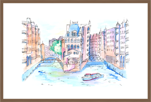 Main image Hamburg Speicherstadt Wandbild